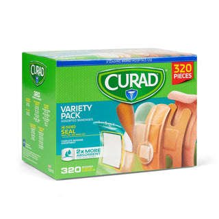 Curad® Variety Pack Assorted Bandages, 320 Count/Box, 1 BX (CURCC320BCH)