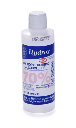 Hydrox Laboratories 70% Isopropyl Rubbing Alcohol, 4 oz., 60/CS (HXY07503)