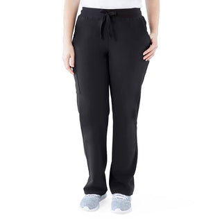 Medline Varick AVE Women's Scrub Pants, Petite, Black, Size 2XL, 1 EA (4913BLKXXLP)
