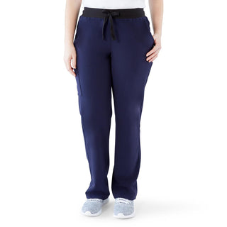 Medline Varick AVE Women's Scrub Pants, Petite, Navy, Size M, 1 EA (4913NVYMP)