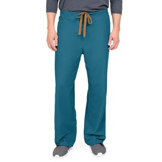 Medline PerforMAX Unisex Reversible Scrub Pants with Front Drawstring, Caribbean Blue, Regular Inseam, Size XL, Angelica Color Code, 1 EA (800JCBXL-CA)