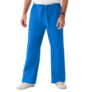 Medline ComfortEase Unisex Reversible Scrub Pants with Drawstring Waist, Royal Blue, Regular Inseam, Size M, Color Code, 1 EA (900JRLM-CM)