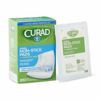 Curad® Sterile Nonstick Pad with Adhesive Tabs, 2" x 3", 20/Box, 12/CS (CUR47147RB)