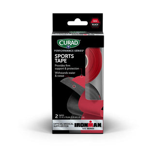 Curad® Performance Series IRONMAN Sports Tape, 2-Pack, Black & Red, 1.5" x 10 yd., 24/CS (CURIM5041)