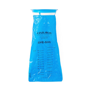 Medline Centurion Emesis Bag with Rigid Ring, Graduated, Blue, HDPE, 144/CS (EMEBAG)