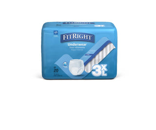 Fitright Heavy Absorbency Protective Underwear, Size 3XL, 75"-94", 80/CS (FIT800)