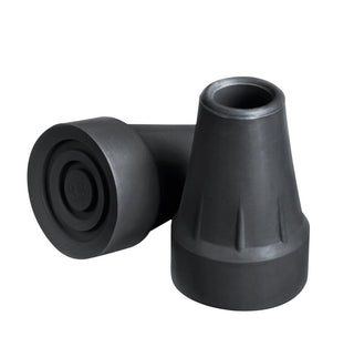 Medline 7/8" Super Crutch Tips, Black, Also Compatible with Bariatric Canes, 8/CS (G00841)