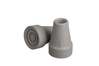 Medline 7/8" Super Crutch Tips, Gray, Also Compatible with Bariatric Canes, 8/CS (G00842)