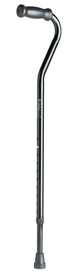Medline Offset Cane, Single Point, Black, Adult, 31" to 40", 6/CS (G05356)