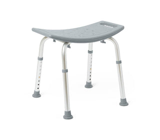 Medline Shower Chair without Back, 13.75"-20.5" Seat Height, 400 lb. Weight Capacity, 1 EA (G2-201KRX1)