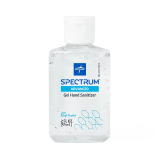 Medline Spectrum Gel Hand Sanitizer, 70% Ethyl Alcohol, Personal Carry, 2 oz., 48/CS (HH70G02)