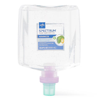 Medline Spectrum Gel 70% Ethyl Alcohol Hand Sanitizer for MANDISPW, MANDISPB, AUTODISPW, and AUTODISPB Dispensers, 1,000 mL, 4/CS (HH70G1000)