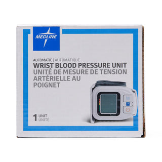 Medline Digital Blood Pressure Monitor with Wrist Cuff, 14 cm to 19.5 cm, 1 EA (MDS3003)
