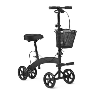 Medline Manual Seated Scooter Knee Walker, Black, 1 EA (MDS86000SS)