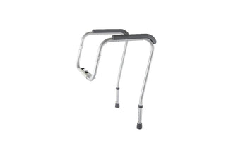 Medline Aluminum Foldable Toilet Safety Rails, Retail Packaging, 1/CS (MDS86100RF)