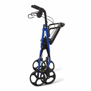 Medline Basic Steel Rollator with 8" Wheels, Blue, 1 EA (MDS86850EBS8)