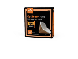 Medline Optifoam Heel Nonadhesive Foam Wound Dressing in Educational Packaging, 40/CS (MSC1200EP)