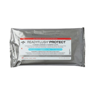 Medline ReadyFlush Protect Flushable Personal Cleansing Wipes with Dimethicone, 576/CS (MSC263811)