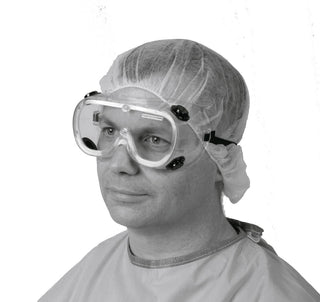 Medline Standard Fluid Protection Lab Goggles with Elastic Strap, 36/CS (NON24776)