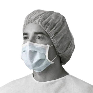 Medline ASTM Level 2 Face Mask with Ear Loops, Blue, 300/CS (NON27357A)