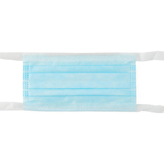 Medline ASTM Level 1 Surgical Face Mask with Horizontal Ties, Blue, 300/CS (NON27600)