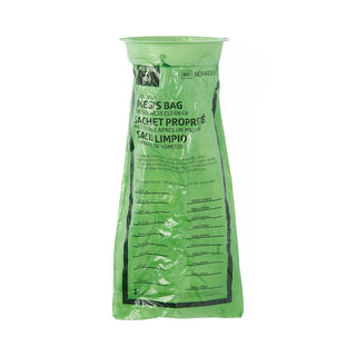 Medline Emesis Bag with Rigid Plastic Ring, Graduated, HDPE, Green, 24/PK (NON80329Z)