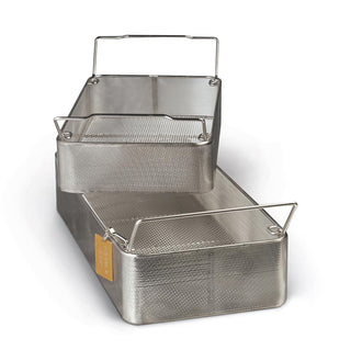Medline Stainless Steel Wire Mesh Sterilization Tray, 3/4 Size, 15.75" x 9.5" x 2.5", 1 EA (WGN43P)