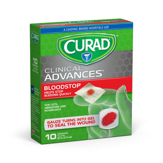 Curad® Bloodstop Hemostatic Gauze, 1" x 1", 1 BX (CUR0055RBH)