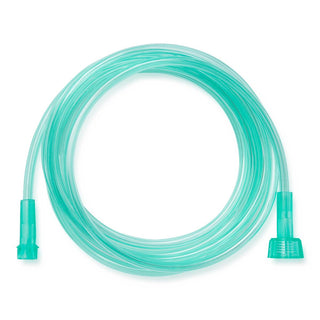 Medline Green Crush-Resistant Oxygen Tubing, 7', Universal Connector, 50/CS (HCSU4507G)