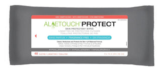 Medline AloeTouch PROTECT Barrier Cream Wipes, Unscented, 3 Wipes/Pk, 72/CS (MSC095223)