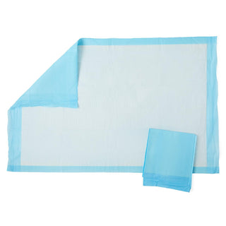 Medline Protection Plus Underpad, Light Absorbency, 23" x 36", Blue, Quilted, Inner Packs of 25/Bag, 150/CS (MSC281229C)