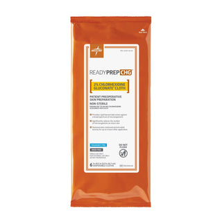 Medline ReadyPrep 2% Chlorhexidine Gluconate (CHG) Preoperative Cloths, 6 Cloths / Pack, 32 Packs / Case, 1 PK (MSC099CHGH)
