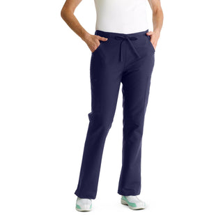 Medline ComfortEase Women's Modern Fit Cargo Scrub Pants with 4 Pockets, Midnight Blue, Tall Inseam, Size L, 1 EA (8865JNTLT)