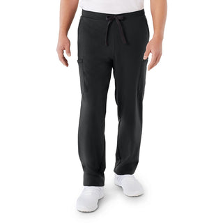Medline Clinton AVE Unisex Scrub Pants with 6 Pockets, Tall, Black, Size M, 1 EA (5700BLKMT)