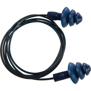 Portwest® Detectable TPR Corded Ear Plugs (50 pairs), Blue, Size , Box of 50 (EP07BLU)
