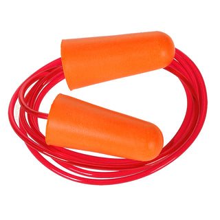 Portwest® Corded PU Foam Ear Plugs (200 pairs), Orange, Size , Box of 200 (EP08ORR)