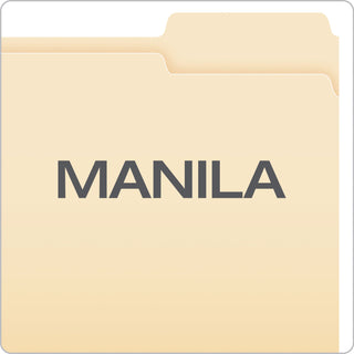 Pendaflex® Manila File Folders, 1/3-Cut Tabs, Right Position, Letter Size, 100/Box (ESS752133)