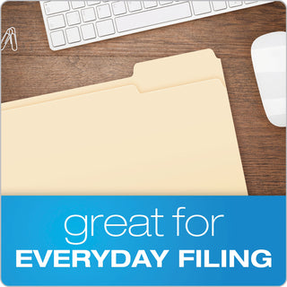 Pendaflex® Manila File Folders, 1/3-Cut Tabs, Right Position, Letter Size, 100/Box (ESS752133)