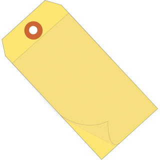 4 3/4 x 2 3/8" Yellow Self-Laminating Tags, Case Of 100 (G26028)
