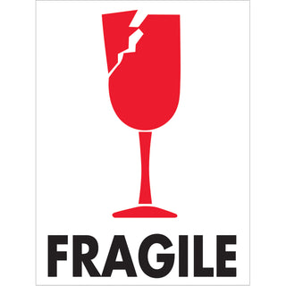 Tape Logic® 3 x 4" - "Fragile" Labels, Roll Of 500 (IPM301)