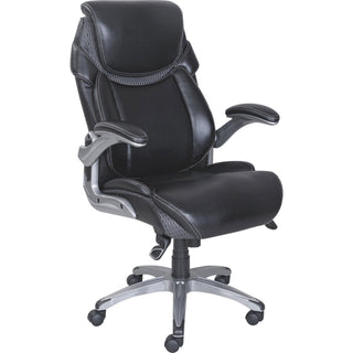 Lorell Mesh Executive Chair, 27-3/4" x 30" x 46-3/4", Black (LLR47921)
