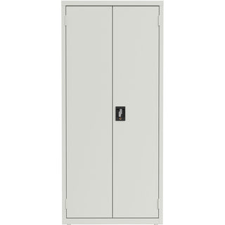 Lorell Slimline Storage Cabinet - 30" x 42" x 66" - 4 x Shelf(ves) - 720 lb Load Capacity - Durable, Welded, Nonporous Surface, Recessed Handle, Removable Lock, Locking System - Baked Enamel - Recycled (LLR69830LGY)