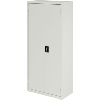 Lorell Slimline Storage Cabinet - 30" x 42" x 66" - 4 x Shelf(ves) - 720 lb Load Capacity - Durable, Welded, Nonporous Surface, Recessed Handle, Removable Lock, Locking System - Baked Enamel - Recycled (LLR69830LGY)
