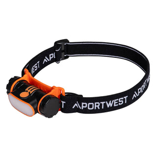 Portwest® USB Rechargeable LED Head Lamp, Black, Size , Each (PA70BKR)