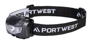 Portwest® USB Rechargeable Head Lamp, Black, Size , Each (PA71BKR)