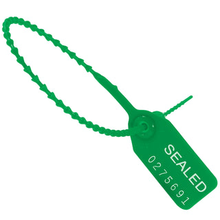 9" Green Pull-Tight Seals, Case Of 100 (SE1001G)