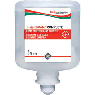SC Johnson InstantFOAM Alcohol Foam Hand Sanitizer for Manual Dispensers, 1 L Refill, Fragrance-Free, 6/Carton (SJNIFC1L)