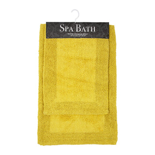 Arkwright Home Spa Bath Border 2pc Set - Yellow (SPABATH-SGL-YE)