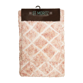 Arkwright Home St Mortiz 2pc Rug Set Spaced Dyed Blush (PNP-STM-SD-BLUSH)