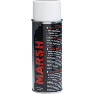 Marsh® White Spray Stencil Ink, Case Of 12 (STSWHI)